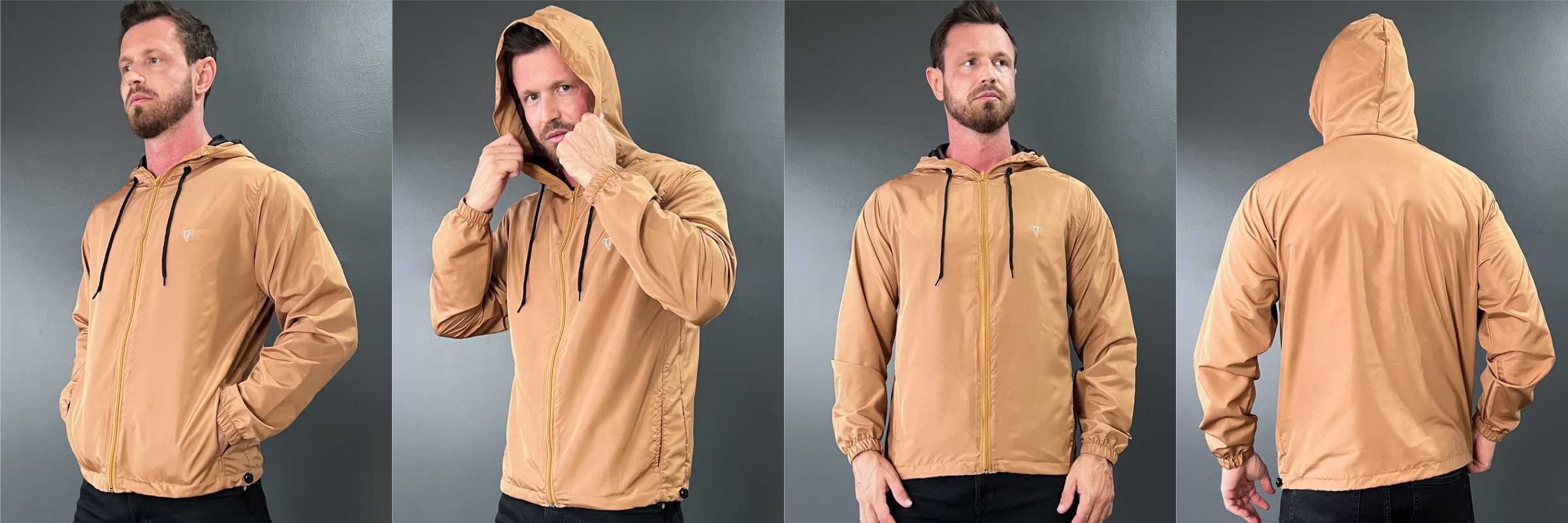 Jaqueta Corta Vento Masculina Forrada Caky